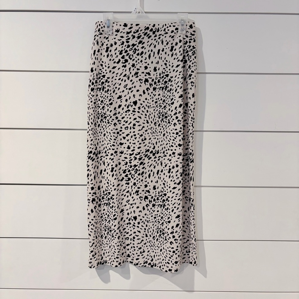 🌟2 for $10 Windsor Animal Print Leopard Cheetah Chic Midi Skirt Side Slit XS - Picture 10 of 10